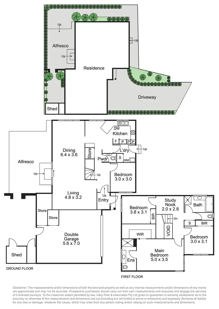 Floorplan of Homely townhouse listing, 2/13 Flowers Street, Caulfield South VIC 3162