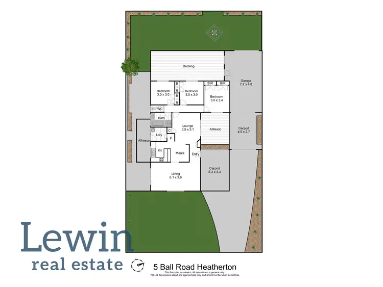 Floorplan of Homely house listing, 5 Ball Road, Heatherton VIC 3202