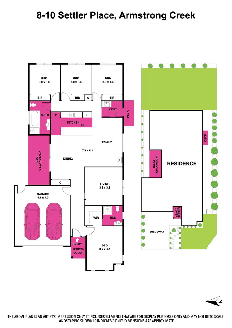 Floorplan of Homely house listing, 8-10 Settler Place, Armstrong Creek VIC 3217