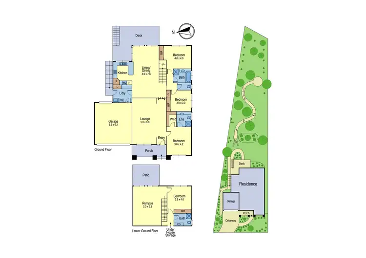 Floorplan of Homely house listing, 6 Zig Zag Road, Eltham VIC 3095