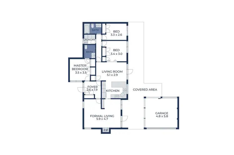 Floorplan of Homely unit listing, 1/6-10 Rosslyn Street, Blackburn South VIC 3130