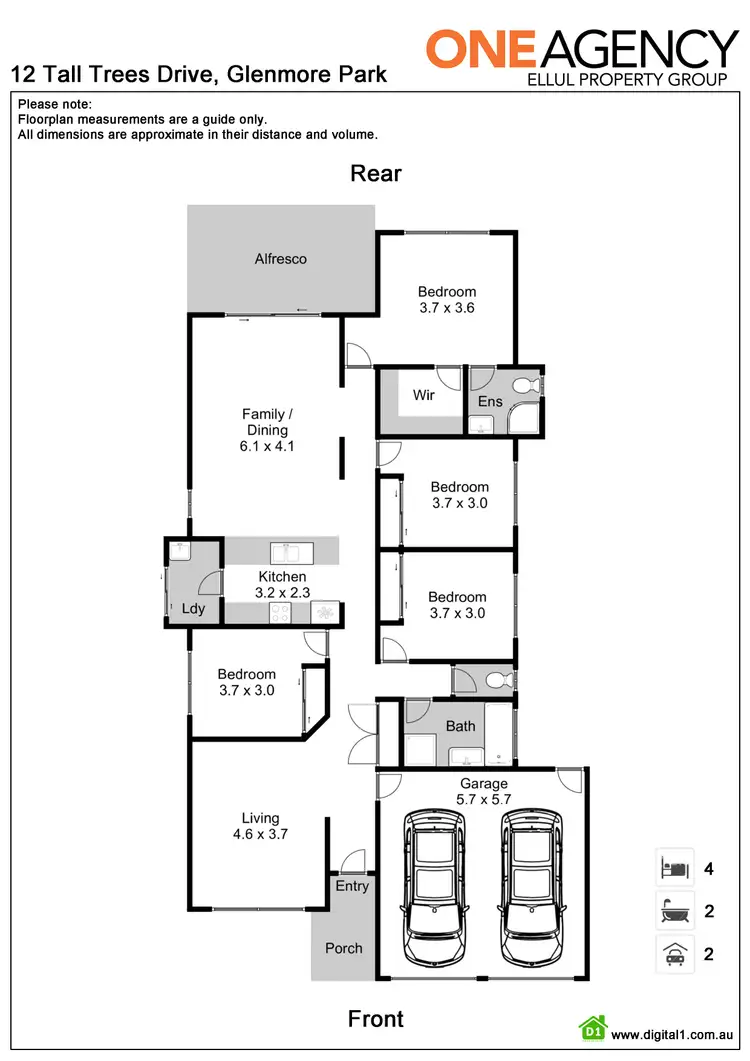 Floorplan of Homely house listing, 12 Tall Trees Drive, Glenmore Park NSW 2745
