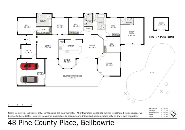 Floorplan of Homely house listing, 48 Pine County Place, Bellbowrie QLD 4070