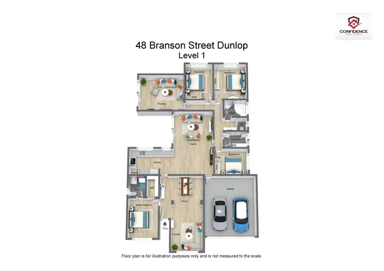 Floorplan of Homely house listing, 48 Branson Street, Dunlop ACT 2615