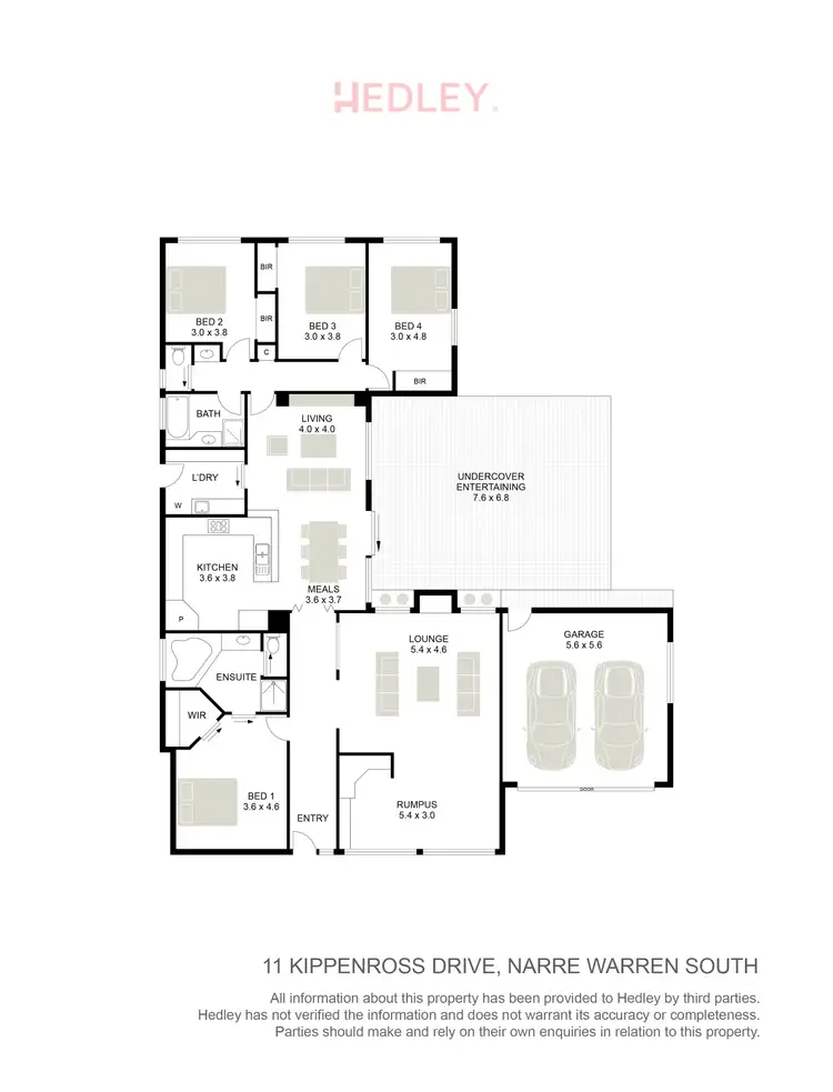Floorplan of Homely house listing, 11 Kippenross Drive, Narre Warren South VIC 3805