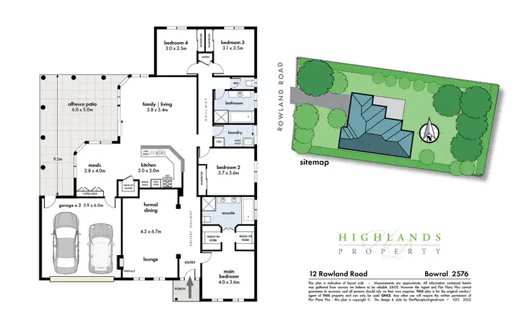 Floorplan of Homely house listing, 12 Rowland Road, Bowral NSW 2576
