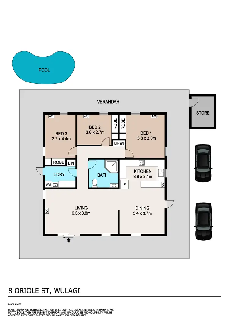 Floorplan of Homely house listing, 8 Oriole Street, Wulagi NT 812
