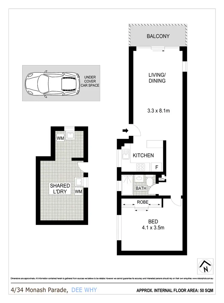 Floorplan of Homely apartment listing, 4/34 Monash Parade, Dee Why NSW 2099