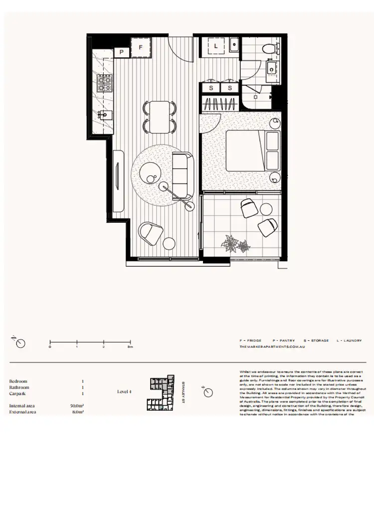Floorplan of Homely apartment listing, 405/512-544 Spencer  Street, West Melbourne VIC 3003