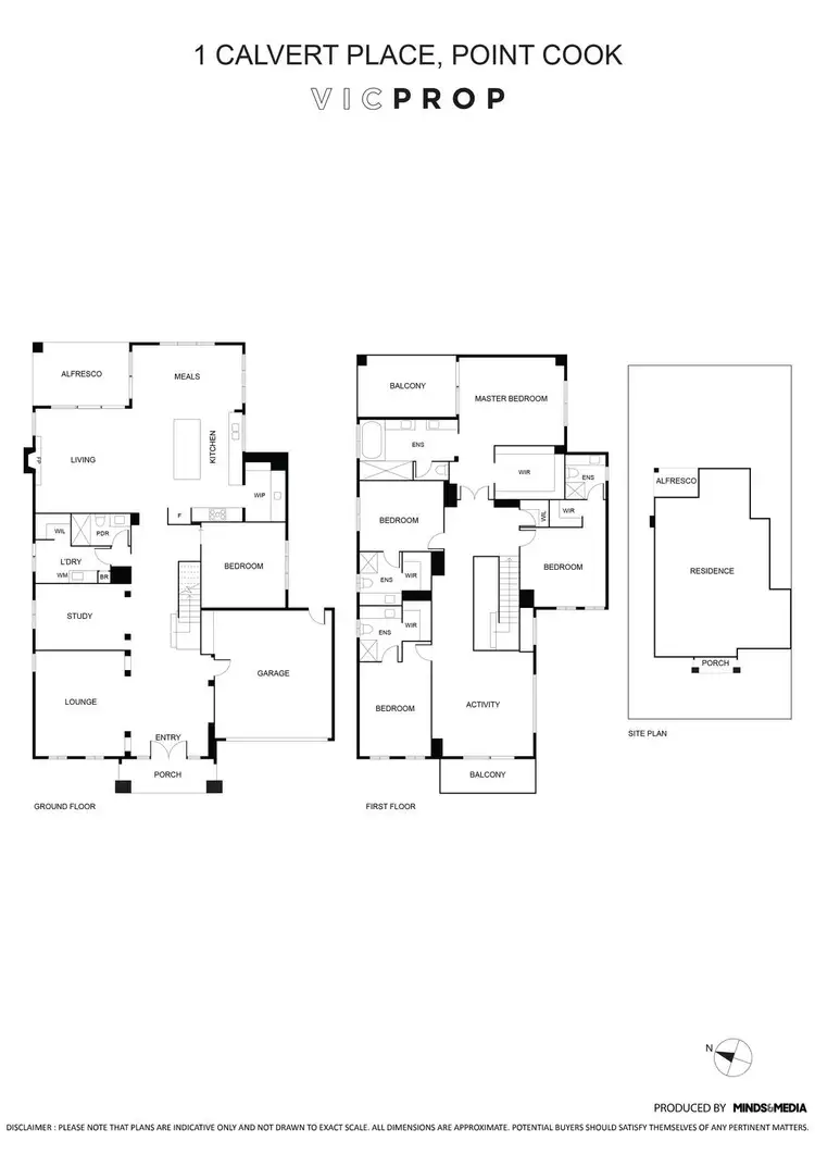 Floorplan of Homely house listing, 1 Calvert Place, Point Cook VIC 3030