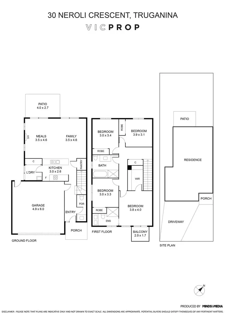 Floorplan of Homely house listing, 30 Neroli Crescent, Truganina VIC 3029
