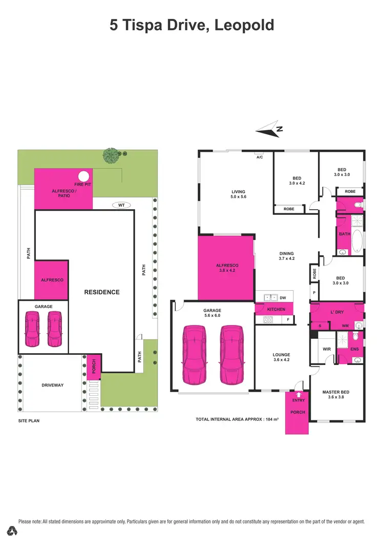 Floorplan of Homely house listing, 5 Tispa Drive, Leopold VIC 3224