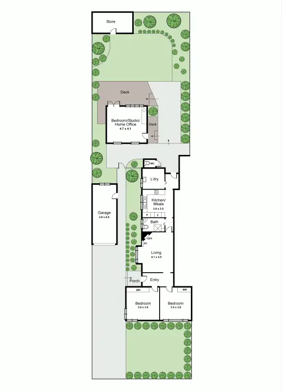 Floorplan of Homely house listing, 7 Hethersett Grove, Carnegie VIC 3163