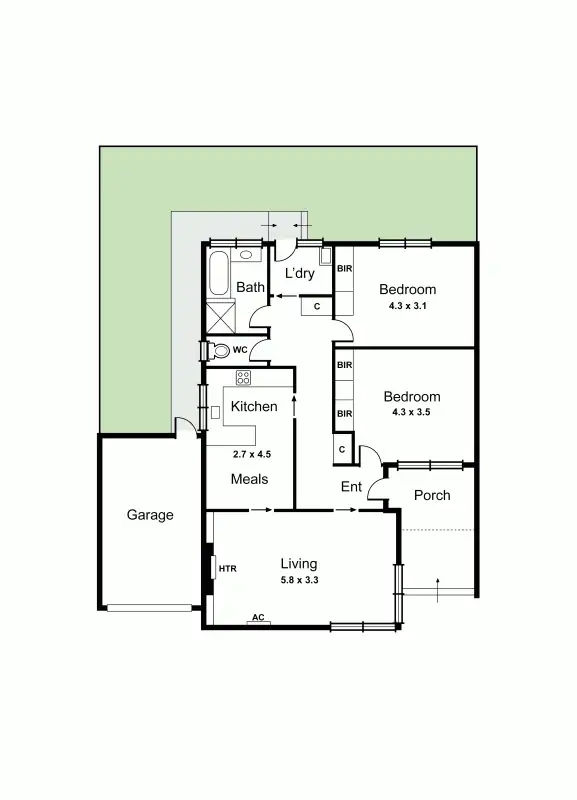 Floorplan of Homely unit listing, 3/5 Anzac Street, Carnegie VIC 3163
