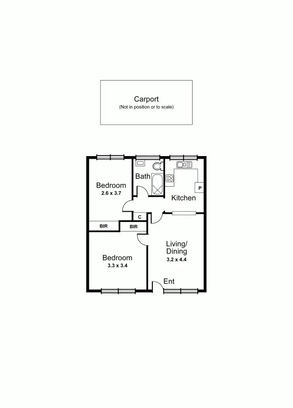 Floorplan of Homely apartment listing, 11/45 Coorigil Road, Carnegie VIC 3163