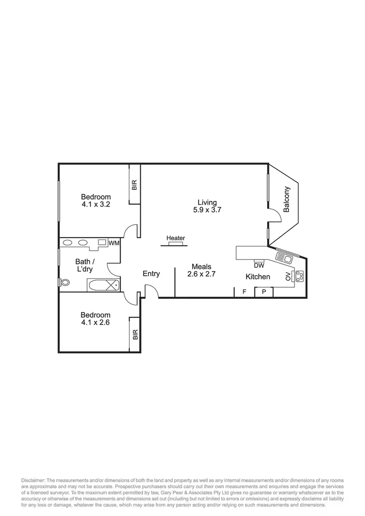 Floorplan of Homely apartment listing, 2/37-39 Fisher Street, Malvern East VIC 3145