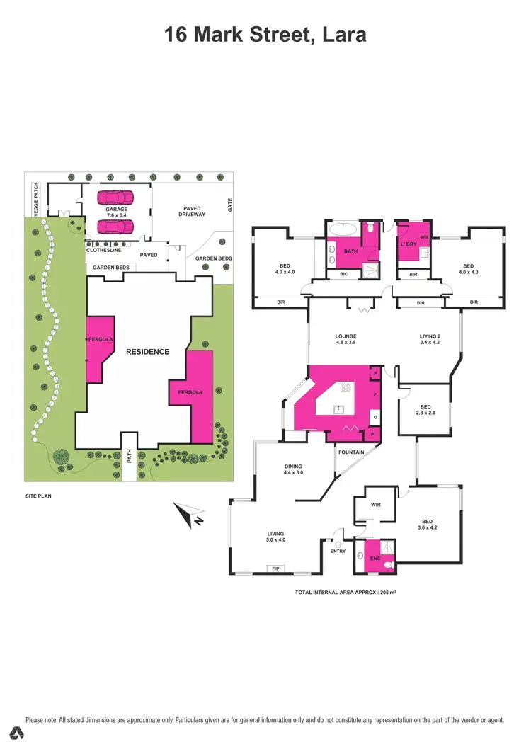 Floorplan of Homely house listing, 16 Mark Street, Lara VIC 3212