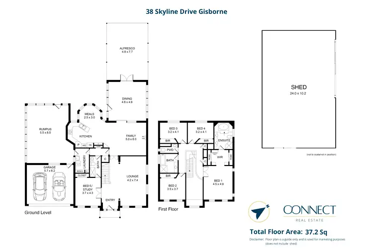 Floorplan of Homely house listing, 38 Skyline Drive, Gisborne VIC 3437
