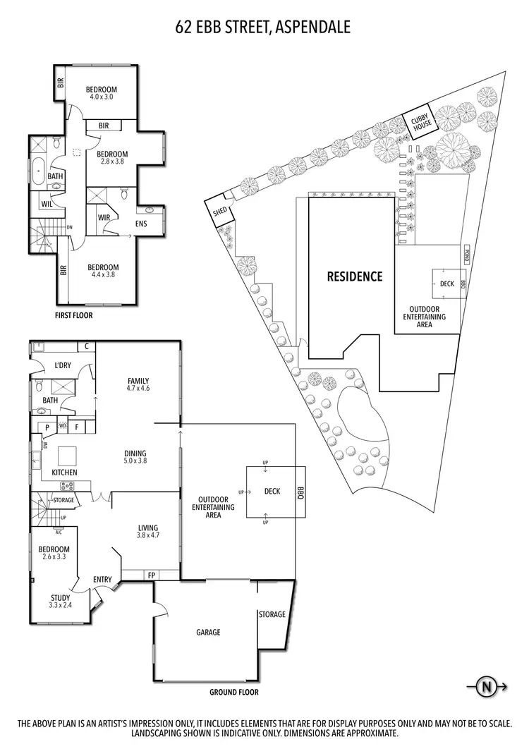 Floorplan of Homely house listing, 62 Ebb Street, Aspendale VIC 3195