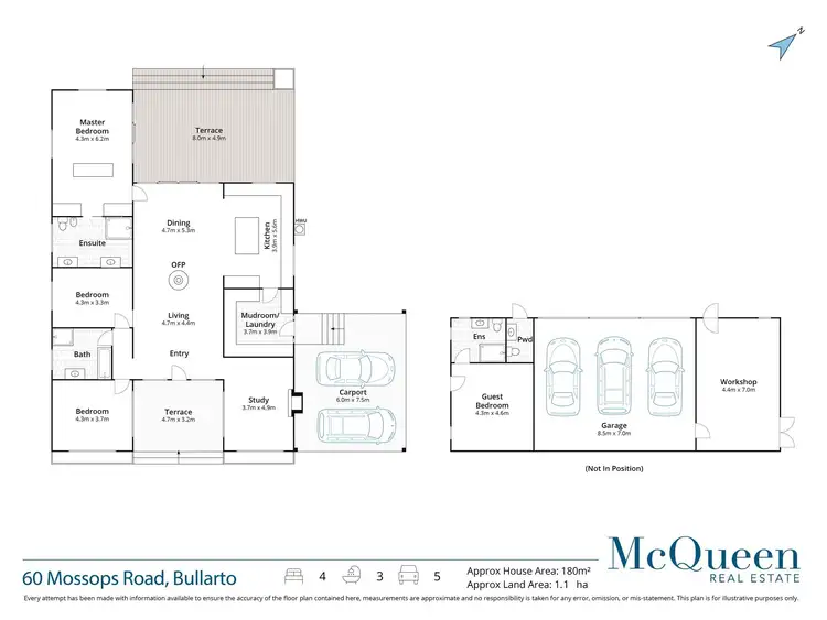 Floorplan of Homely house listing, 60 Mossops Road, Bullarto VIC 3461