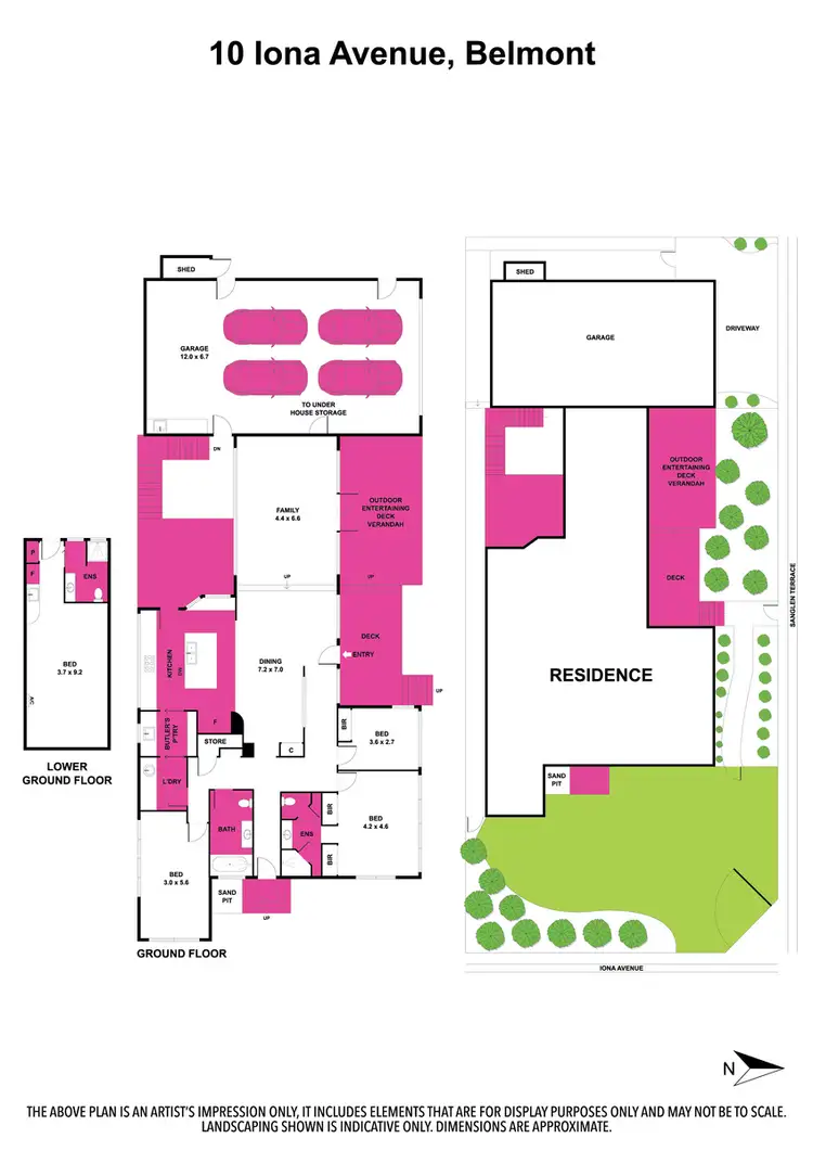 Floorplan of Homely house listing, 10 Iona Avenue, Belmont VIC 3216
