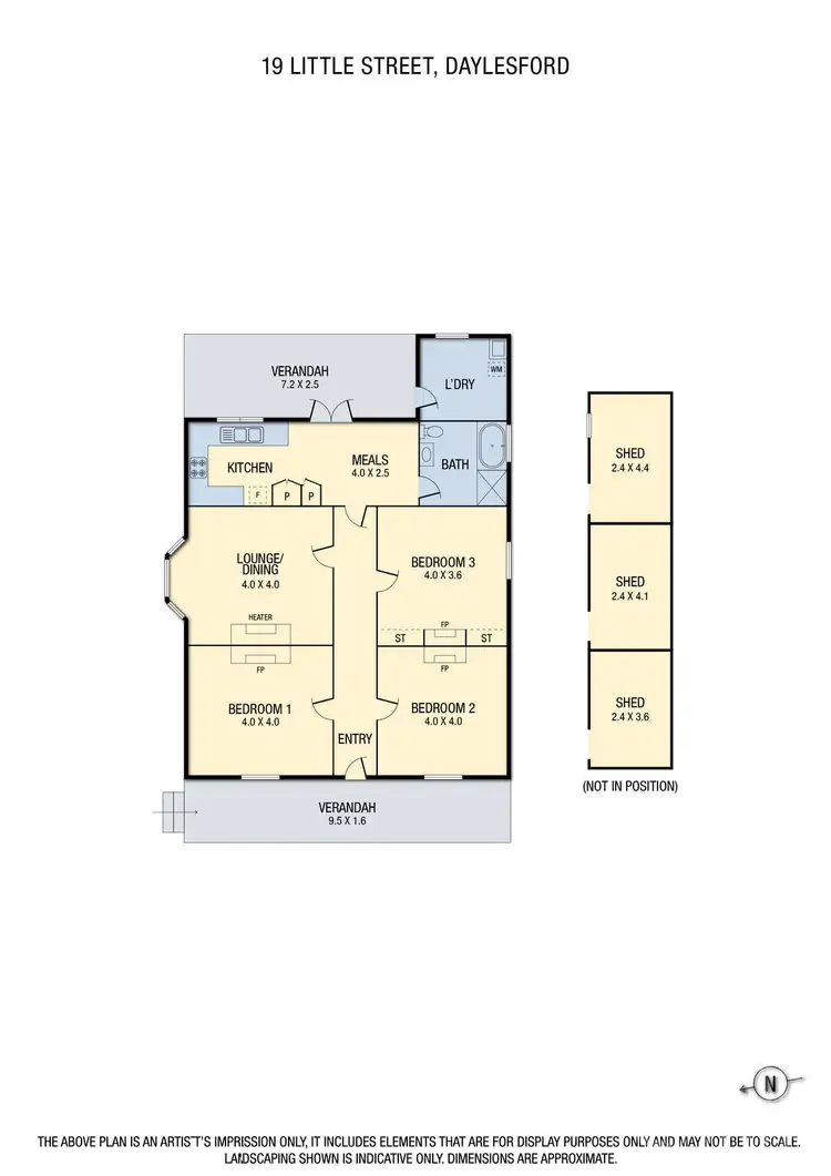 Floorplan of Homely house listing, 19 Little Street, Daylesford VIC 3460