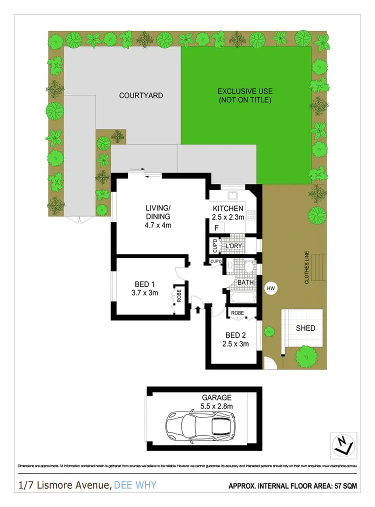 Floorplan of Homely apartment listing, 1/7 Lismore Avenue, Dee Why NSW 2099