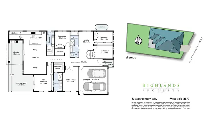 Floorplan of Homely house listing, 13 Montgomery Way, Moss Vale NSW 2577