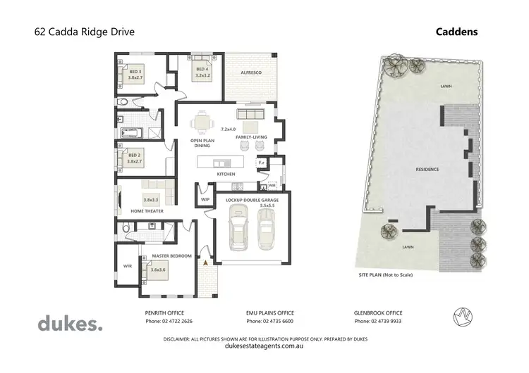 Floorplan of Homely house listing, 62 Cadda Ridge Drive, Caddens NSW 2747