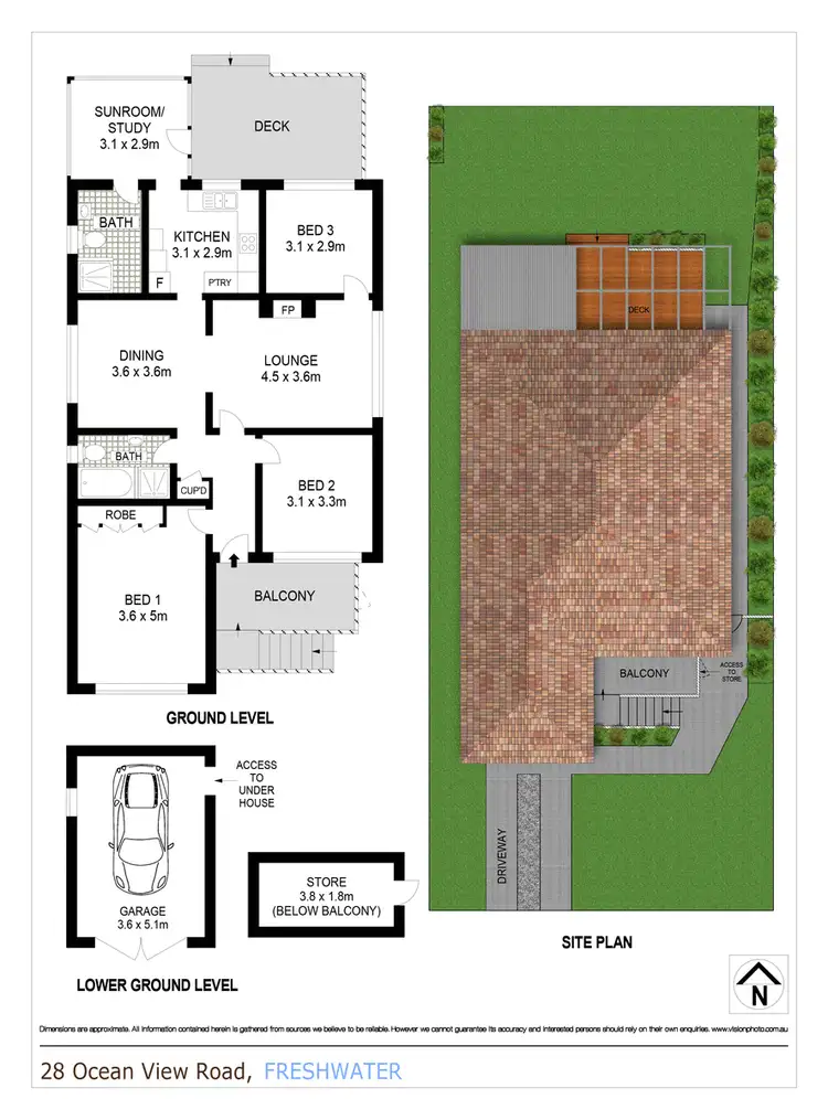 Floorplan of Homely house listing, 1/7 Ocean View Road, Freshwater NSW 2096