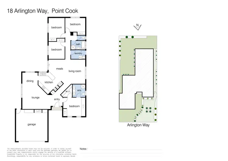 Floorplan of Homely house listing, 18 Arlington Way, Point Cook VIC 3030