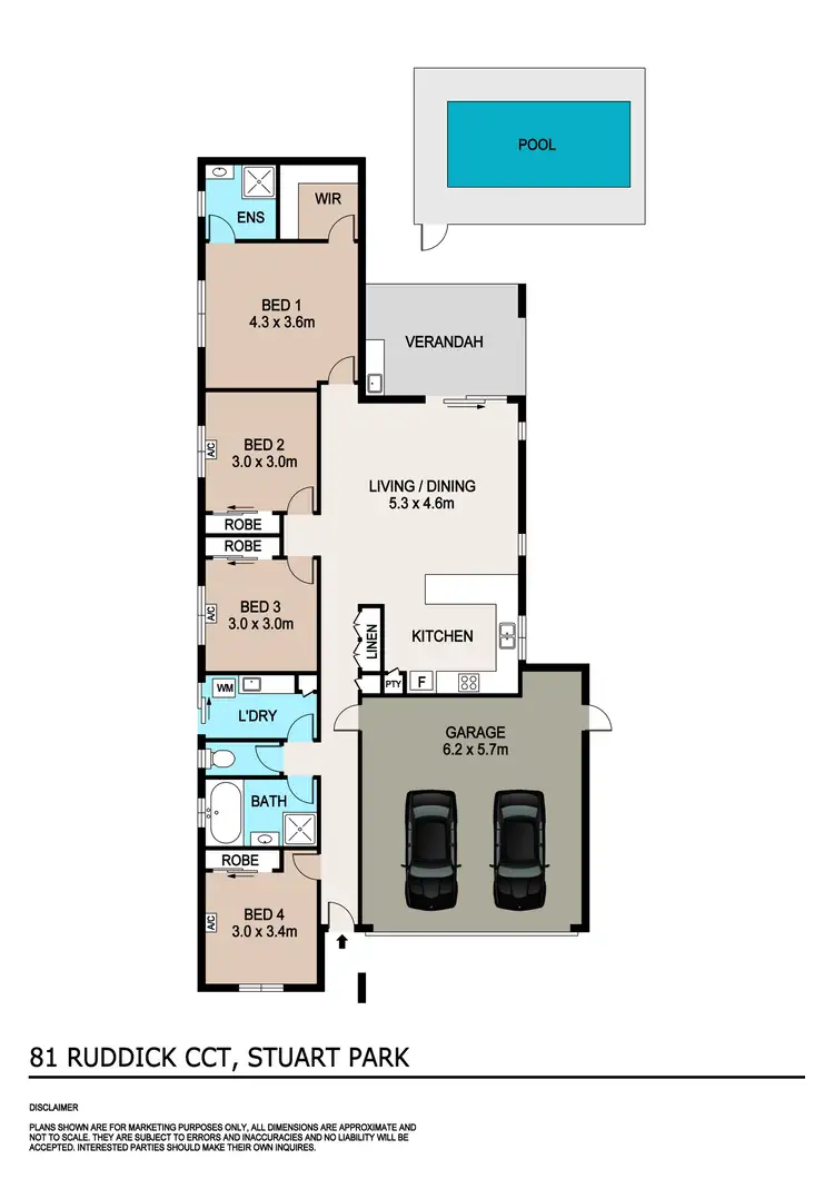 Floorplan of Homely house listing, 81 Ruddick Circuit, Stuart Park NT 820