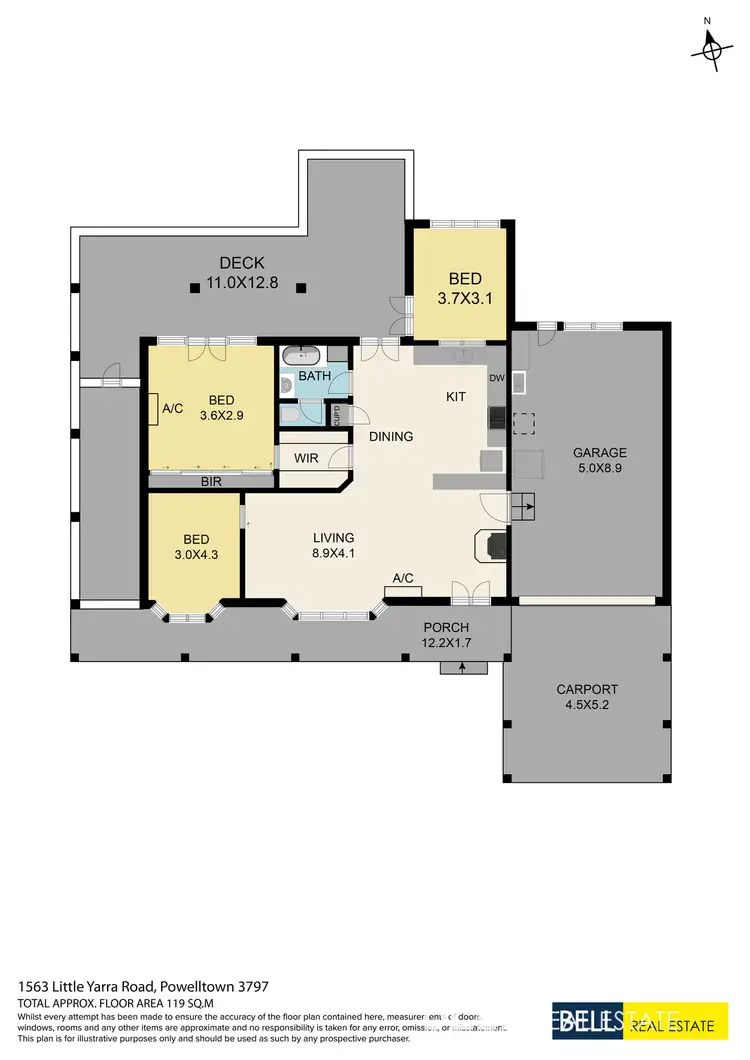 Floorplan of Homely house listing, 1563 Little Yarra Road, Powelltown VIC 3797