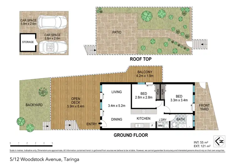 Floorplan of Homely unit listing, 5/12 Woodstock Avenue, Taringa QLD 4068