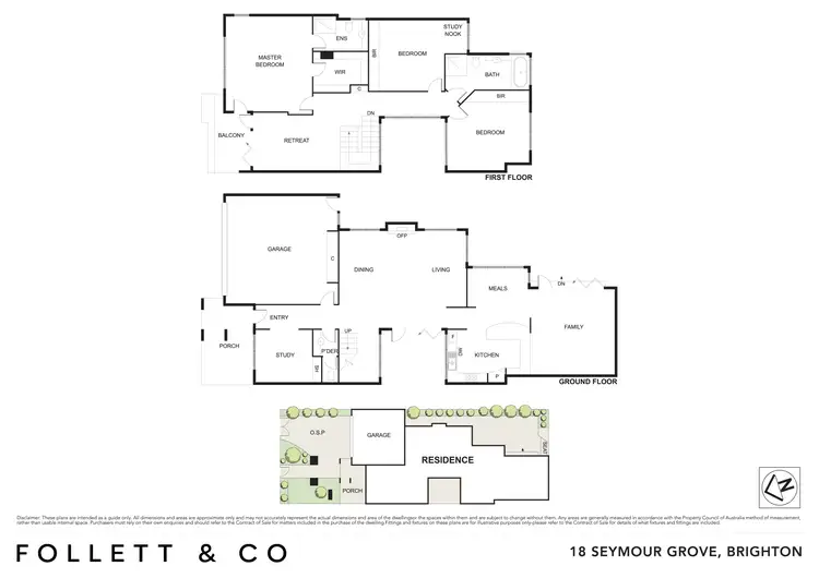 Floorplan of Homely townhouse listing, 18 Seymour Grove, Brighton VIC 3186