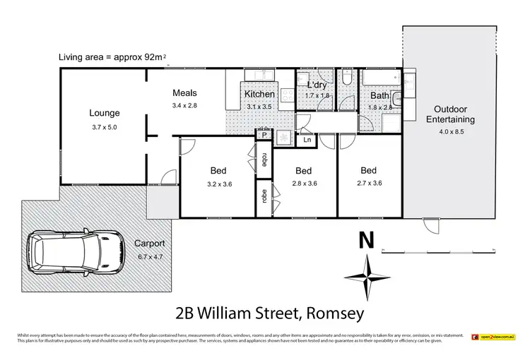 Floorplan of Homely house listing, 2B William Street, Romsey VIC 3434