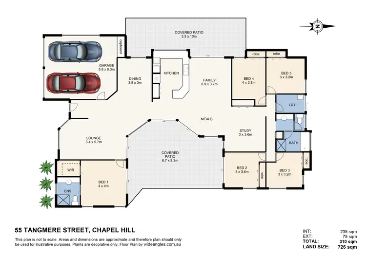 Floorplan of Homely house listing, 55 Tangmere Street, Chapel Hill QLD 4069