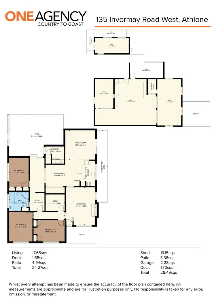 Floorplan of Homely rural property listing, 135 Invermay Road, Athlone VIC 3818