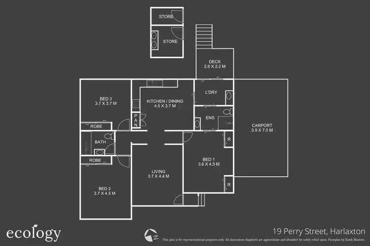 Floorplan of Homely house listing, 19 Perry Street, Harlaxton QLD 4350