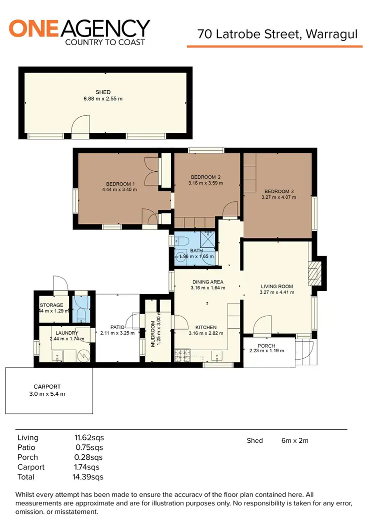 Floorplan of Homely house listing, 70 Latrobe Street, Warragul VIC 3820