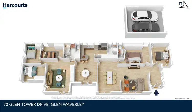 Floorplan of Homely house listing, 70 Glen Tower Drive, Glen Waverley VIC 3150