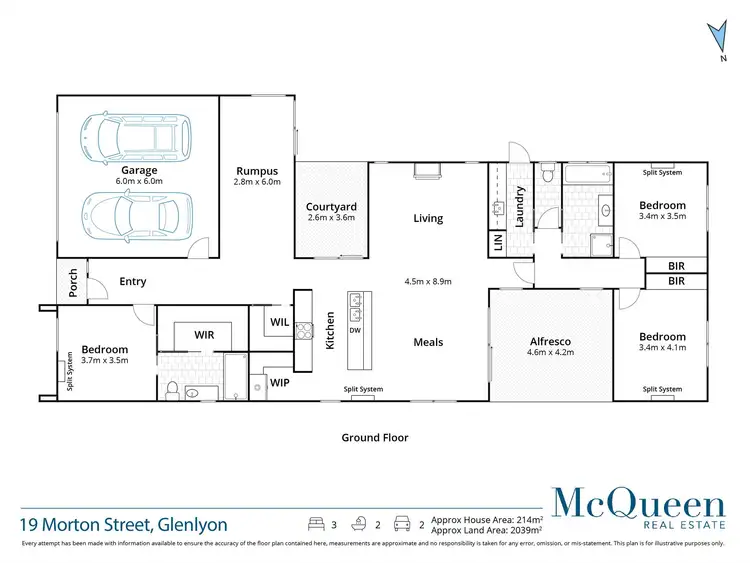 Floorplan of Homely house listing, 19 Morton Street, Glenlyon VIC 3461