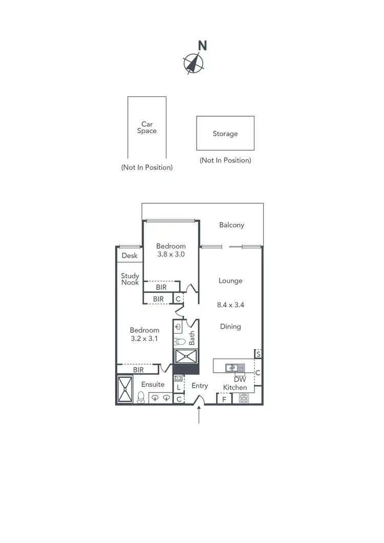 Floorplan of Homely apartment listing, 212/369 High Street, Kew VIC 3101