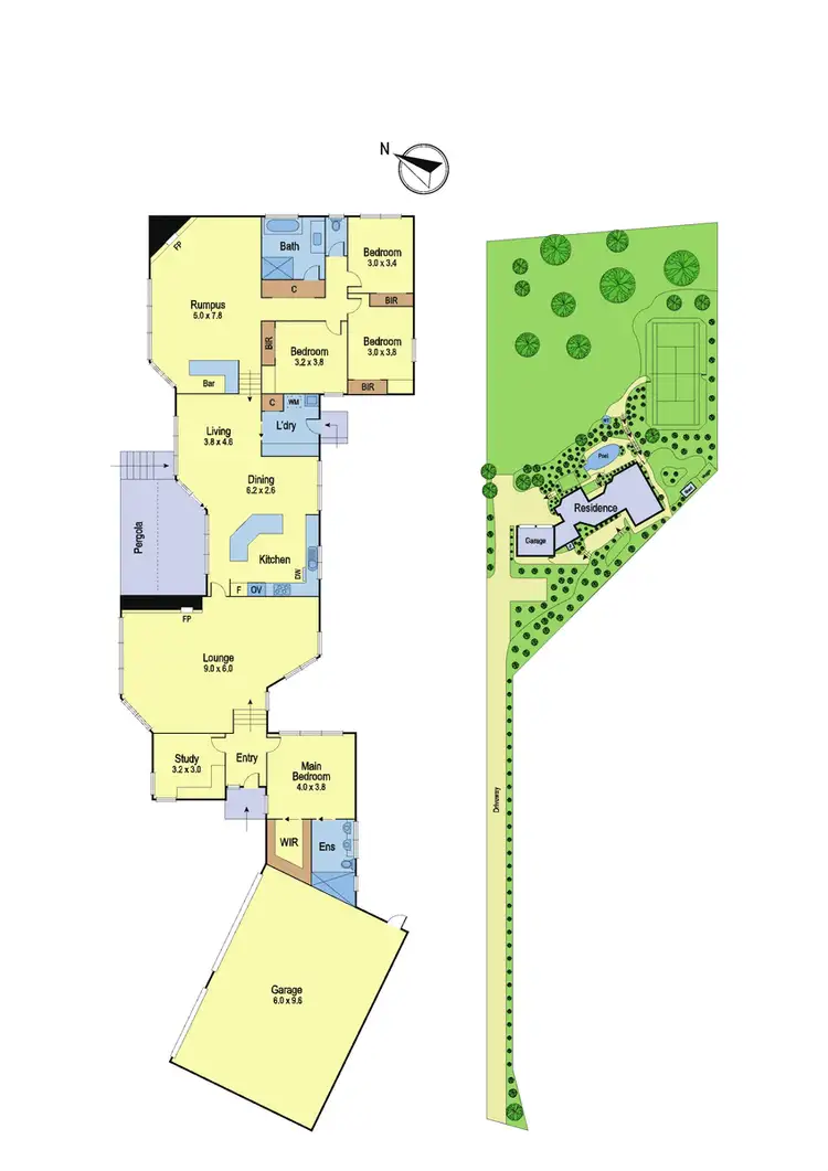 Floorplan of Homely house listing, 201 Old Eltham Road, Lower Plenty VIC 3093