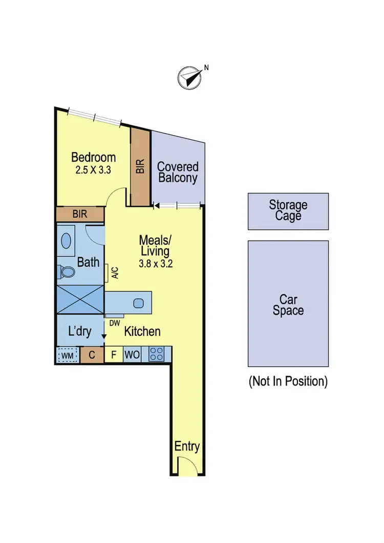 Floorplan of Homely apartment listing, 809/443 Upper Heidelberg Road, Ivanhoe VIC 3079