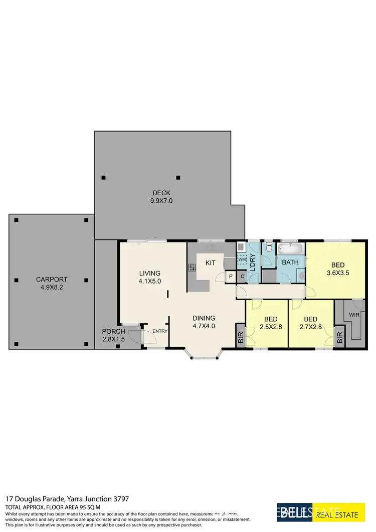 Floorplan of Homely house listing, 17 Douglas Parade, Yarra Junction VIC 3797