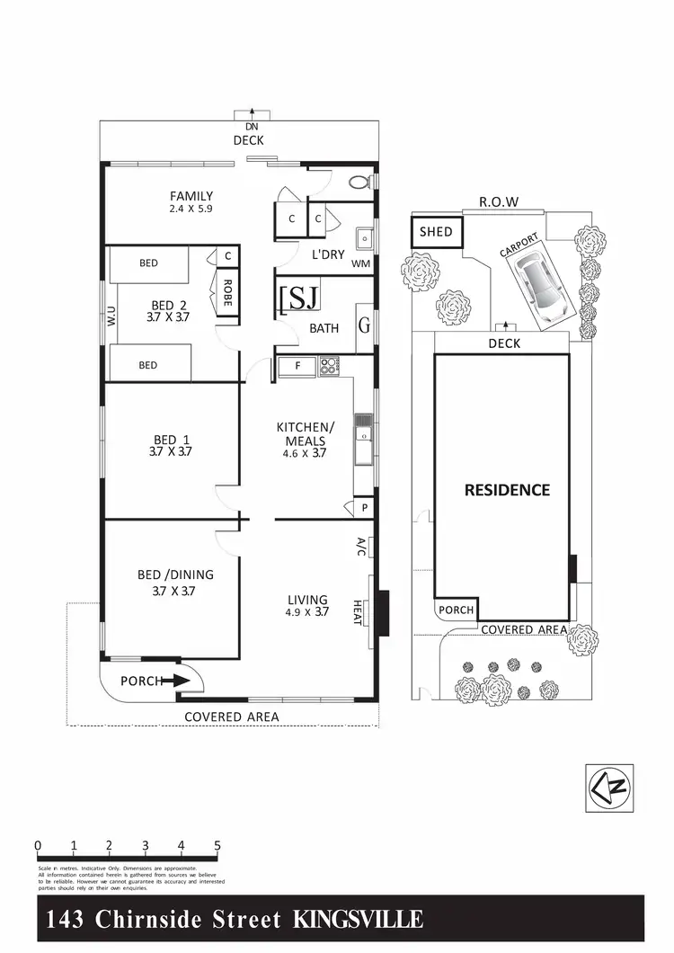 Floorplan of Homely house listing, 143 Chirnside Street, Kingsville VIC 3012
