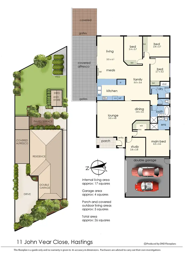 Floorplan of Homely house listing, 11 John Vear Close, Hastings VIC 3915
