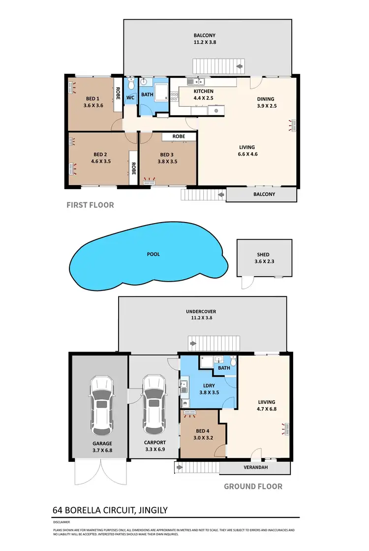 Floorplan of Homely house listing, 64 Borella Circuit, Jingili NT 810