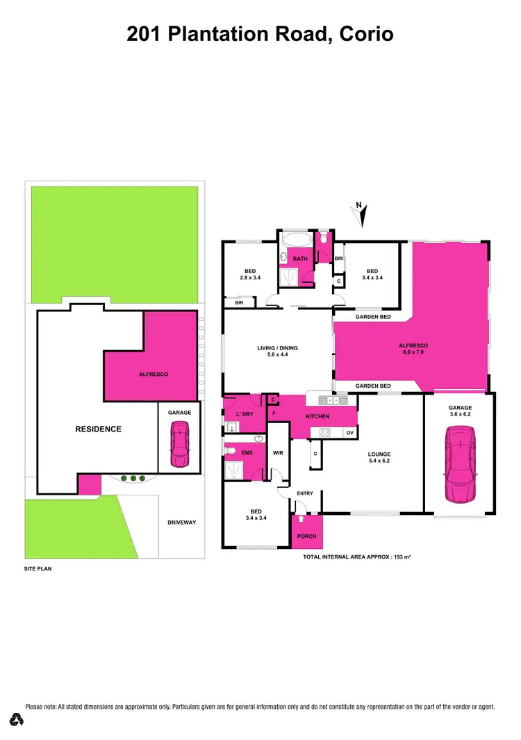Floorplan of Homely house listing, 201 Plantation Road, Corio VIC 3214